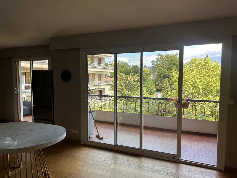 Coulissant 2 vantaux blanc intérieur